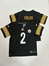 Pittsburgh Steelers #2 Justin Fields Black Vapor Untouchable Limited Toddlers Jersey