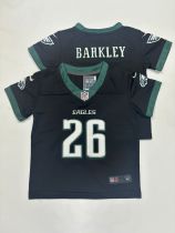 Philadelphia Eagles #26 Saquon Barkley Black Vapor Untouchable Limited Toddlers Jersey