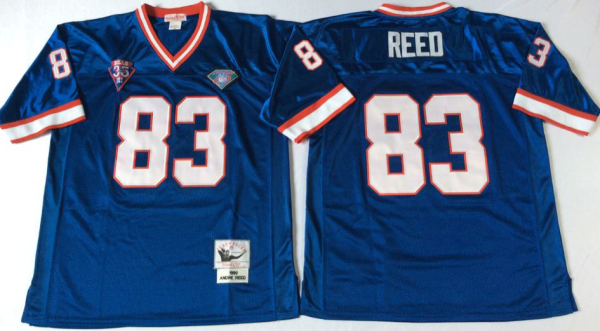 Blue Andre Reed Blue Bills throwback #83 Jersey
