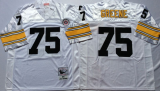 White Joe Greene Steelers Throwback #75 Jersey