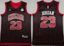 Men's Chicago Bulls #23 Michael Jordan Black 2024/25 City Edition Stitched Jersey