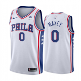 Men's Philadelphia 76ers #0 Tyrese Maxey Blue City Edition Swingman Jersey