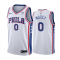 Men's Philadelphia 76ers #0 Tyrese Maxey Blue City Edition Swingman Jersey