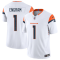 Men's Denver Broncos #1 Evan Engram White 2025 F.U.S.E. Vapor Limited Jersey