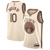 Men's Golden State Warriors #10 Jimmy Butler III Tan 2025/26 City Edition Stitched Jersey