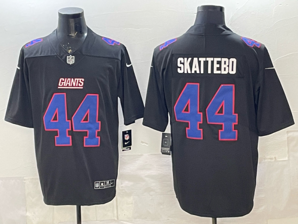 Men's New York Giants #44 Cam Skattebo Black Fashion Limited Jersey