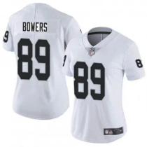 Women Las Vegas Raiders #89 Brock Bowers White Vapor Football Stitched Jersey