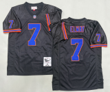 NFL Denver Broncos #7 Elway Black Throwback New Style Jersey