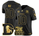 Men's Denver Broncos #10 Bo Nix Black With C/3X Super Bowl Champs Patch 2024 F.U.S.E. Vapor Limited Stitched Football Jersey