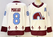Men's Colorado Avalanche #8 Cale Makar White 2025 Alternate Stitched Jersey