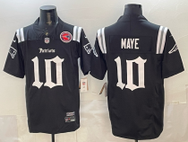 Men's New England Patriots #10 Drake Maye Black F.U.S.E. “Rivalries” Vapor Limited Jersey