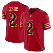 Men's San Francisco 49ers #42 Ronnie Lott Red 2025 F.U.S.E. “Rivalries” Vapor Limited Jersey