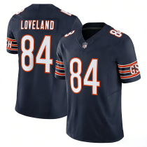 Men's Chicago Bears #84 Colston Loveland Navy 2025 Draft F.U.S.E. Vapor Untouchable Limited Jersey
