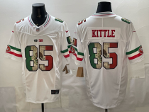 Men's San Francisco 49ers #85 George Kittle White 2025 F.U.S.E. Mexico Vapor Limited Jersey