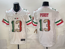 Men's San Francisco 49ers #13 Brock Purdy White 2025 F.U.S.E. Mexico Vapor Limited Jersey