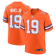 Men's Denver Broncos #19 Marvin Mims Jr Orange 2025 F.U.S.E. Mile High Collection 1977 Throwback Jersey