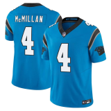 Men's Carolina Panthers #4 Tetairoa McMillan Blue 2025 Draft F.U.S.E. Vapor Limited Jersey