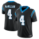 Men's Carolina Panthers #4 Tetairoa McMillan Black 2025 Draft F.U.S.E. Vapor Limited Jersey