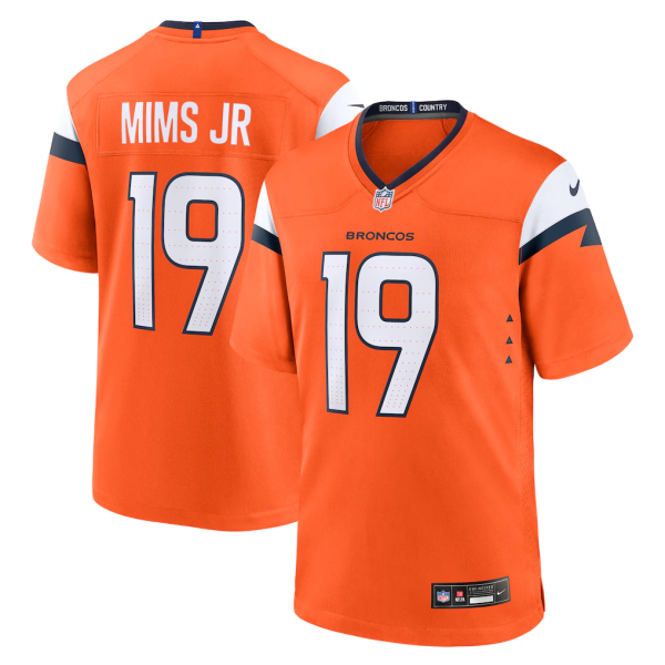 Men's Denver Broncos #19 Marvin Mims Jr Orange 2025 F.U.S.E. Vapor Limited Jersey
