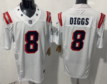 Men's New England Patriots #8 Stefon Diggs White F.U.S.E. Vapor Limited Jersey