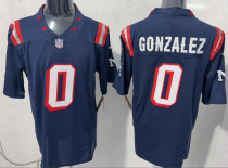 Men's New England Patriots #0 Christian Gonzalez Navy F.U.S.E. “Rivalries” Vapor Limited Jersey