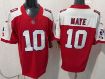 Men's New England Patriots #10 Drake Maye Red F.U.S.E. Vapor Limited Jersey