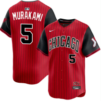 MLB Chicago White Sox #5 Murakami Red/Black 2025 City Connect Limited Stitched Jersey