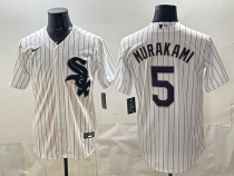 MLB Chicago White Sox #5 Murakami White Nike Stitched Jersey