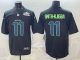 Men's Seattle Seahawks #11 Jaxon Smith-Njigba Black Super Bowl LX Patch Jersey