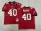 NFL Tampa Bay Buccaneers #40 Alstott Red Throwback Jersey