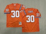 NFL Denver Broncos #30 Davis Orange Throwback New Style Jersey