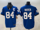 Men's Indianapolis Colts #84 Tyler Warren Blue 2025 F.U.S.E. Throwback Vapor Limited Jersey