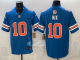 Men's Denver Broncos #10 Bo Nix Blue F.U.S.E. Vapor Limited Stitched Football Jersey Jersey