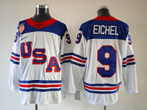 Men's USA #9 Jack Eichel White 2025-2026 Stitched Jersey