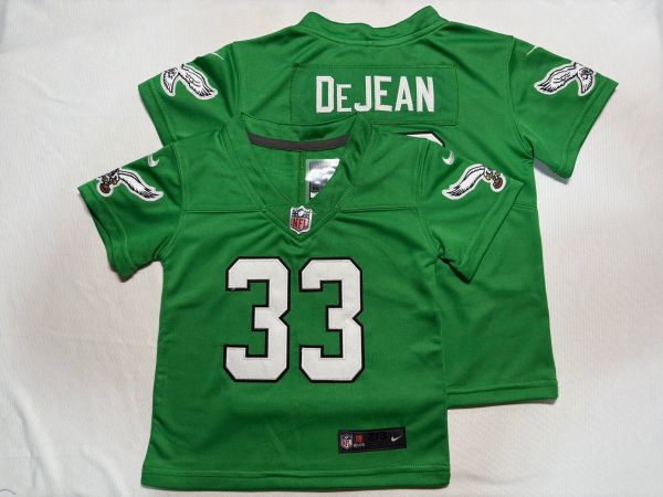 Philadelphia Eagles #33 Cooper DeJean Green Vapor Untouchable Limited Toddlers Jersey