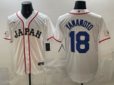 Men's USA Baseball #18 Yamamoto White 2026 World Baseball Classic Jersey