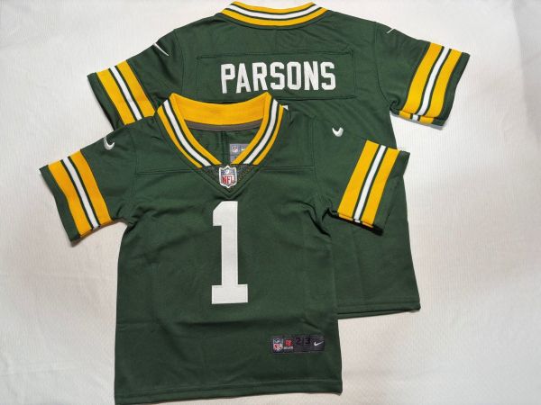 Green Bay Packers #1 Micah Parsons Green 2025 Vapor Untouchable Limited Toddlers Jersey