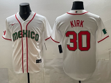 Men's Mexico Baseball Born x Raised #30 Kirk White 2026 World Baseball Classic Jersey