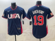 Men's USA Baseball #19 Anthony Navy 2026 World Baseball Classic Jersey
