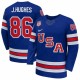 Men's USA #86 Jack Hughes Royal 2025-2026 Stitched Jersey