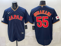 Men's USA Baseball #55 Murakami Navy 2026 World Baseball Classic Jersey