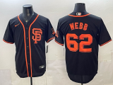MLB San Francisco Giants #62 Webb Black Game Jersey