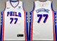 Men's Philadelphia 76ers #77 V. J. Edgecombe White Association Edition Stitched Jersey