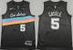 Men's San Antonio Spurs #5 Stephon Castle Black 2025-26 City Edition Stitched Jersey