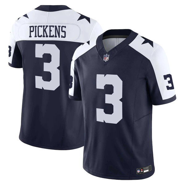 Men's Dallas Cowboys #3 Brandon Aubrey Thanksgiving Navy 2023 F.U.S.E Vapor Untouchable Jersey