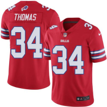 Men's Nike Buffalo Bills #34 Thomas Royal Red Team Color Vapor Untouchable Limited Jersey