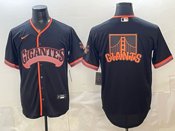 Men's San Francisco Giants Blank Black 2026 Alternate Stadium Stitched Baseball Jersey