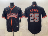 MLB San Francisco Giants #25 Barry Bonds Black 2026 Alternate Stadium Stitched Baseball Jersey