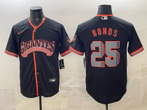 MLB San Francisco Giants #25 Barry Bonds Black 2026 Alternate Stadium Stitched Baseball Jersey