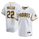 Men's San Diego Padres #22 Mason Miller White Limited Stitched Baseball Jersey